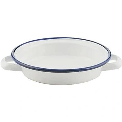 Obrázek ibili 904116 forma na omeletu &quot;Blanca&quot; 16 cm ze smaltované oceli, bílá/modrá, x 5