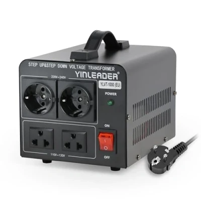 Obrázek Yinleader 1000 W 230 V až 110 USA měnič napětí tokoidní transformátor VA In: nebo 220 / Out: a