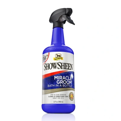 Obrázek ABSORBINE Miracle Groom koupel ve spreji pro koně 5v1 bez použití vody 946ml (láhev s rozprašovačem)