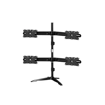 Obrázek AAVARA/4 Fach Monitor Halterung Tisch Stand für größeren Bildschirm 24&#039;&#039; 32&#039;&#039; DS410 Schwarz