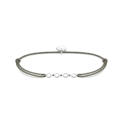 Obrázek Thomas Sabo Dámský náramek Charm Little Secret Club 925 sterlingové stříbro LS048 173 19 L20v, 925, nylon, Bez kamene