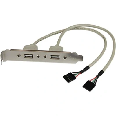 Obrázek StarTech. com 2 Port USB A Slotblech adaptér (zdířka)