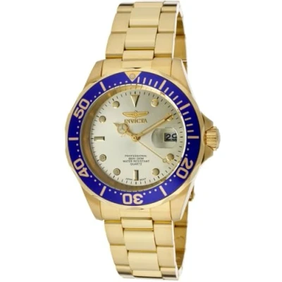Obrázek Invicta Pro Diver Stainless Steel Men&#039;s Quartz Watch, zlatá / modrá, Hodinky