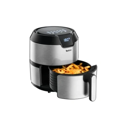Obrázek Tefal Horkovzdušná fritéza EY401D Easy Fry Deluxe XL Air Fryer 1500 W 4,2 l na 6 porcí 8 automatických programů digitální displej energeticky úsporný zdravá bez oleje