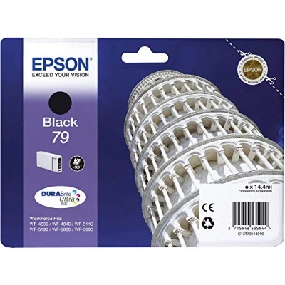 Obrázek Epson Originální inkoustová kazeta T79 Pisa, WF 4630DWF 4640DTWF 5110DW 5190DW 5620DWF 5690DWF 5690DWF, (černá)