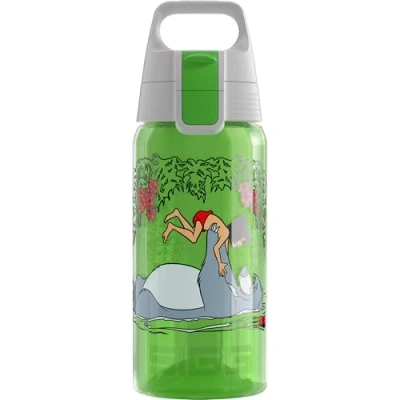 Obrázek Sigg, dětská lahev na pití, Viva One Junglebook, 0,5 l, Polypropylen, bez BPA, Zelená, 8686.30í, 8686.30