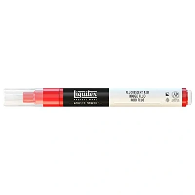Obrázek Liquitex Profesionální barva akrylová barva, červená fluorescenční, akrylový popisovač 2 4 mm hrot