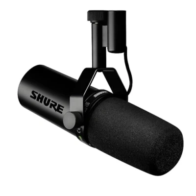 Obrázek Shure SM7dB dynamický hlasový a vokální mikrofon s integrovaným předzesilovačem pro vysílání, podcast nahrávání, široký frekvenční rozsah, teplý měkký zvuk černý
