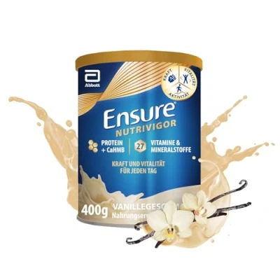 Obrázek Ensure NutriVigor vanilka doplněk stravy v prášku s proteiny bez lepku a laktózy 1 x 400 g
