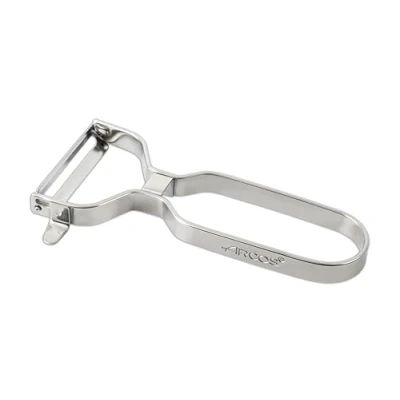 Obrázek ARCOS Profesionální 130mm chromový peeling z ušlechtilé oceli pro loupání ovoce a zeleniny. Kuchyňské nářadí jemné řezy. Chef Gadget s ergonomickým designem. Barva stříbrná