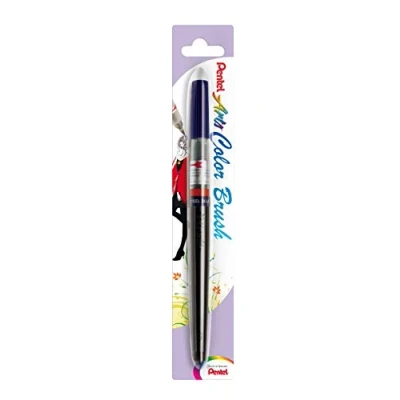 Obrázek Pentel XGFL 117X Colour Brush, jedinečné pero naplněné akvarelovým inkoustem, ocelově modrá, 1 kus, 17,5 x 1,3 cm