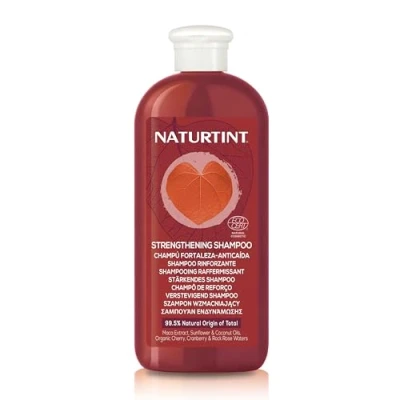 Obrázek Naturtint Eco Maca šampon s efektem proti vodnímu kameni, čistí, posiluje a dodává hustotu, zabraňuje vypadávání vlasů zvyšuje lesk vlasů, bez SLES, SLS parabenů, 99% Ing. Naturales, 330 ml