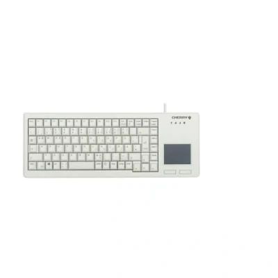 Obrázek CHERRY G84 5500 XS, kompaktní klávesnice s touchpadem a 2 tlačítky myši, rozložení EU (QWERTY), robustní, skladná lehká, 20 milionů tlačítek, bílá