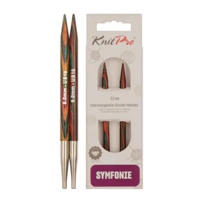 Obrázek KnitPro 20421 vyměnitelné jehlové hroty symfonie dřevo krátké, 6,00 mm