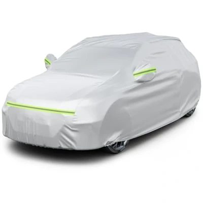 Obrázek Favoto plachta na auto, ochranná prachotěsná, vodotěsná, autoplachta zimu a léto, pro 480505 cm, SUV 3,5 kg