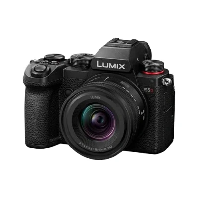 Obrázek Panasonic DC S5DNE K Lumix S5D Full Frame Mirrorless Camera Body, 24,2MP, 4K 60P Recording, Live View Finder, Free Angle Monitor, Wi Fi, Bluetooth, with S R1840E 18 40mm Lens, Black