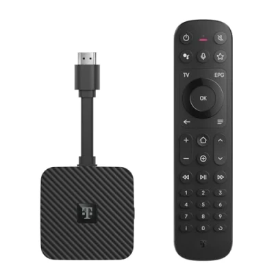 Obrázek MagentaTV Stick 2. Gen. Televize a streamování přes WLAN I se 160 HD stanicemi, 4K UHD, HDR, live časově posazeno Streamovací služby (Netflix, Disney+, RTL+, DAZN, Wow) &amp; Google Play