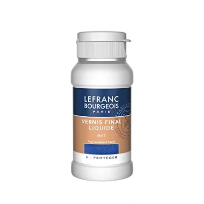 Obrázek Lefranc &amp; Bourgeois 300673 matný finální lak, pro akrylové barvy, matný, transparentní, ochrana vašich obrázků Firniss matná 120ml láhev