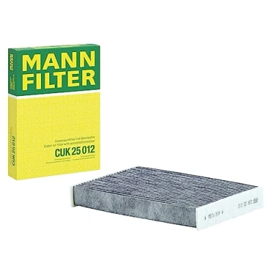 Obrázek Originální interiérový filtr MANN FILTER CUK 25 012 pylový s aktivním uhlím pro osobní automobily