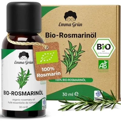 Obrázek Emma Grün® bio rozmarýnový olej ve vysokých dávkách [100% přírodní] Rosemary Oil čistý 30 ml kvalita z ŘECKO Éterické oleje přírodní