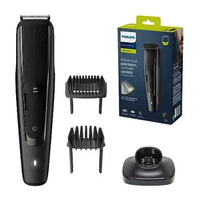 Obrázek Philips Barttrimmer S5000 Elektrischer Bartschneider für Herren mit Bartkamm, Lift und Trim Pro System, 40 einstellbare Schnittlängen, 90 Minuten Akkubetrieb, 1 Stunde Ladezeit (Modell BT5515/20)