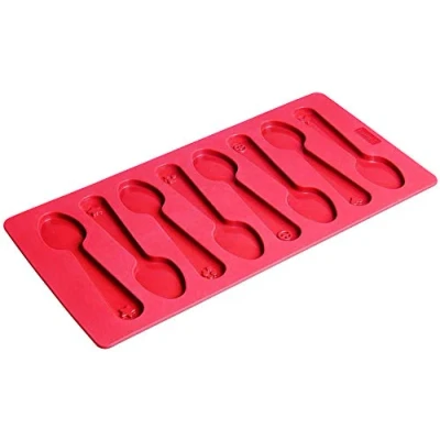 Obrázek LURCH 83070 Flexi tvar na kávu lžíce 15 x 30 cm 8 x, Silikon, rubínově červená, 30,5 17,5 1,5