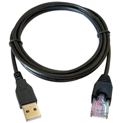 Obrázek DSD TECH SH RJ50A USB na RJ50 10 PIN kabel pro APC USV zařízení ekvivalent k AP9827(1. 8M/6FT)