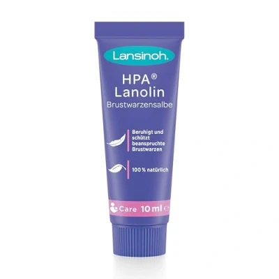 Obrázek Lansinoh HPA Lanolin mast na bradavky, 10 ml 100% přírodní zklidňuje a chrání namáhané bradavky klimaticky neutrální, 10940, bezbarvý