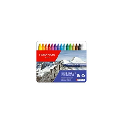 Obrázek Caran d&#039;Ache Křídy 7500. 315 Neocolor II kovové pouzdro s 15 barvami, jednotná velikost