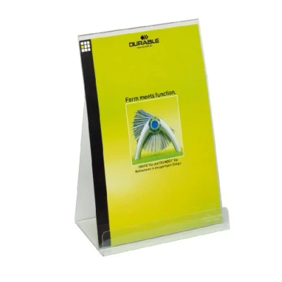 Obrázek Durable Stojánek / zásobník na prospekty, pro informace DIN A4, 2 kusy, bezbarvý, 859419