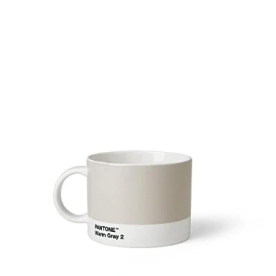 Obrázek Pantone Čajový šálek, porcelán, teplá šedá 2, 10,4 x 8 cm