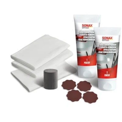 Obrázek SONAX Sada na odstraňování škrábanců (50 ml) k ručnímu odstranění místních a rýh z čirých laků č. výr. 03059410