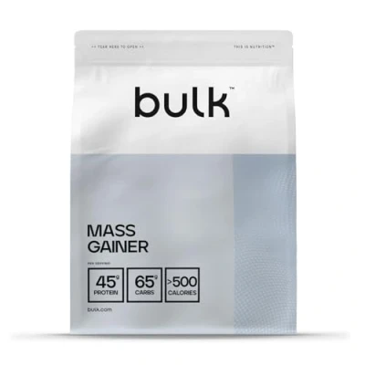 Obrázek Bulk Nárůst hmoty, proteinový práškový koktejl, Weight Gainer pro větší svalovou hmotu, glutamin, Mass Gainer, čokoláda, 2,5 kg