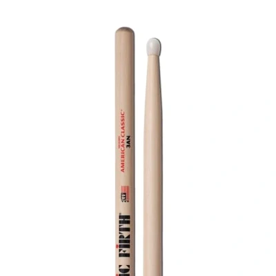 Obrázek Vic Firth Paličky 3A z amerického Hickory s nylonovými hlavami