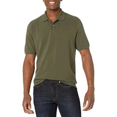 Obrázek Amazon Essentials Herren Polohemd mit normaler Passform aus Baumwollpiqué (erhältlich in Big &amp; Tall), Olivgrün, S