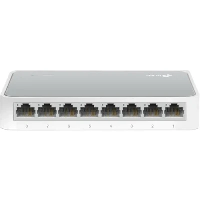 Obrázek TP Link TL SF1008D 8 Port Fast Ethernet / Network LAN Switch (10 100Mbps, Auto Speed &amp; Duplex, Plug Play, MDI MDIX, Fanless) White
