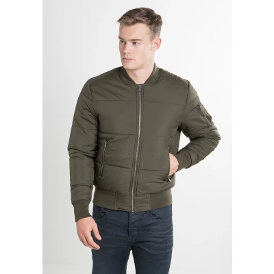 Obrázek Urban Classics Basic Quilt Bomber Jacket bunda, Muži, Velikost: Large, Olive