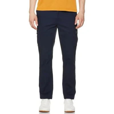 Obrázek Amazon Essentials Herren Gerade geschnittene Stretch Cargohose (erhältlich in Big &amp; Tall), Marineblau, 40W / 34L