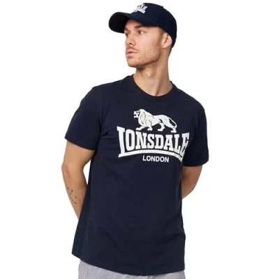Obrázek Lonsdale Normale Passform LOGO Triko s potiskem, Muži, Velikost: Large, Navy