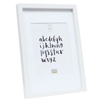 Obrázek Deknudt Frames S40AK1 P1 20.0X30.0 fotorámeček, dřevo/MDF, vysoká reliéfa, 32,4 x 22,4 2,96 cm, bílý