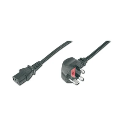 Obrázek DIGITUS Síťový připojovací kabel 1,8 m BS 1363 90 na C13 konektor / zdířka H05VV F3G 0,75 mm²