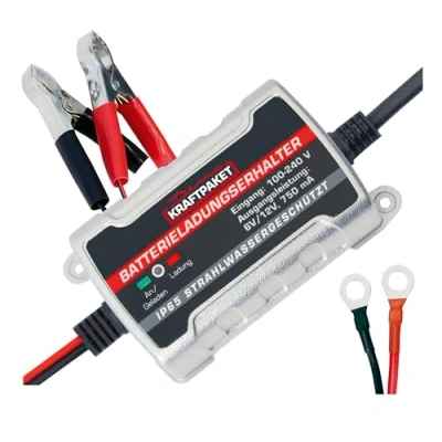 Obrázek Dino KRAFTPAKET 6V/12V 750mAh plně automatický udržovací nabíjecí nástroj.
