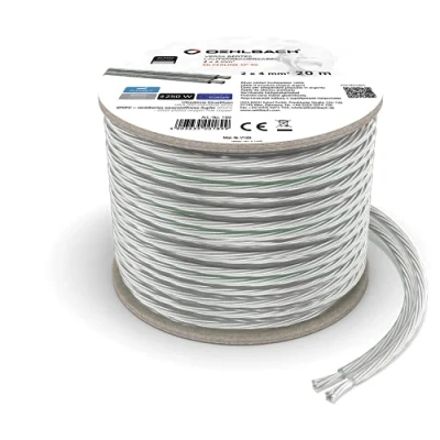 Obrázek OEHLBACH Silverline SP 40 Stereo HI FI reproduktorový Kabel k reproduktoru s SPOFC (postříbřená měď) 2 x 4 mm² Mini cívka 20 m