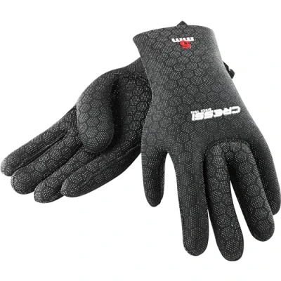 Obrázek Cressi Neoprenové rukavice High Stretch černá/logo červená, L