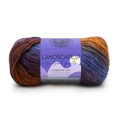 Obrázek Lion Brand Yarn 100 g Percent Acrylic &quot;Landscapes&quot; Ball, Mountain Range,10.25 x 10.25 19.78 cm