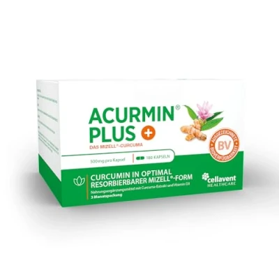 Obrázek Originální kapsle Mizell Curcuma &gt; 10 000 mg kurkumového prášku 95% extrakt kurkuma vysoce biologicky dostupné s vitaminem D3