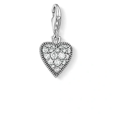 Obrázek Thomas Sabo Dámský elegantní přívěsek vintage srdce černěné sterlingové stříbro 925 1747 643 14, Perla zirkon, Kubická zirkonie