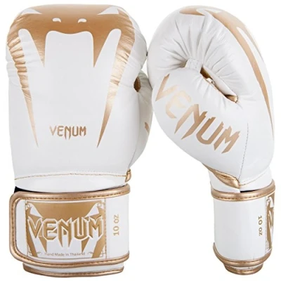 Obrázek Venum Giant 3.0 boxerské rukavice Muay Thai, Kickboxing, bílá/zlatá, 10 oz