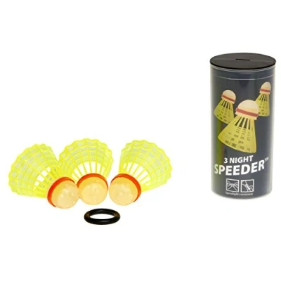 Obrázek Speedminton Sportovní míčky 3 Speeder Night Tube žluté/červené, jednotná velikost EU