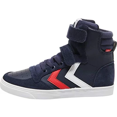 Obrázek Hummel Slimmer Stadil JR Vysoké tenisky pro děti, Velikost: 40, Peacoat boty
